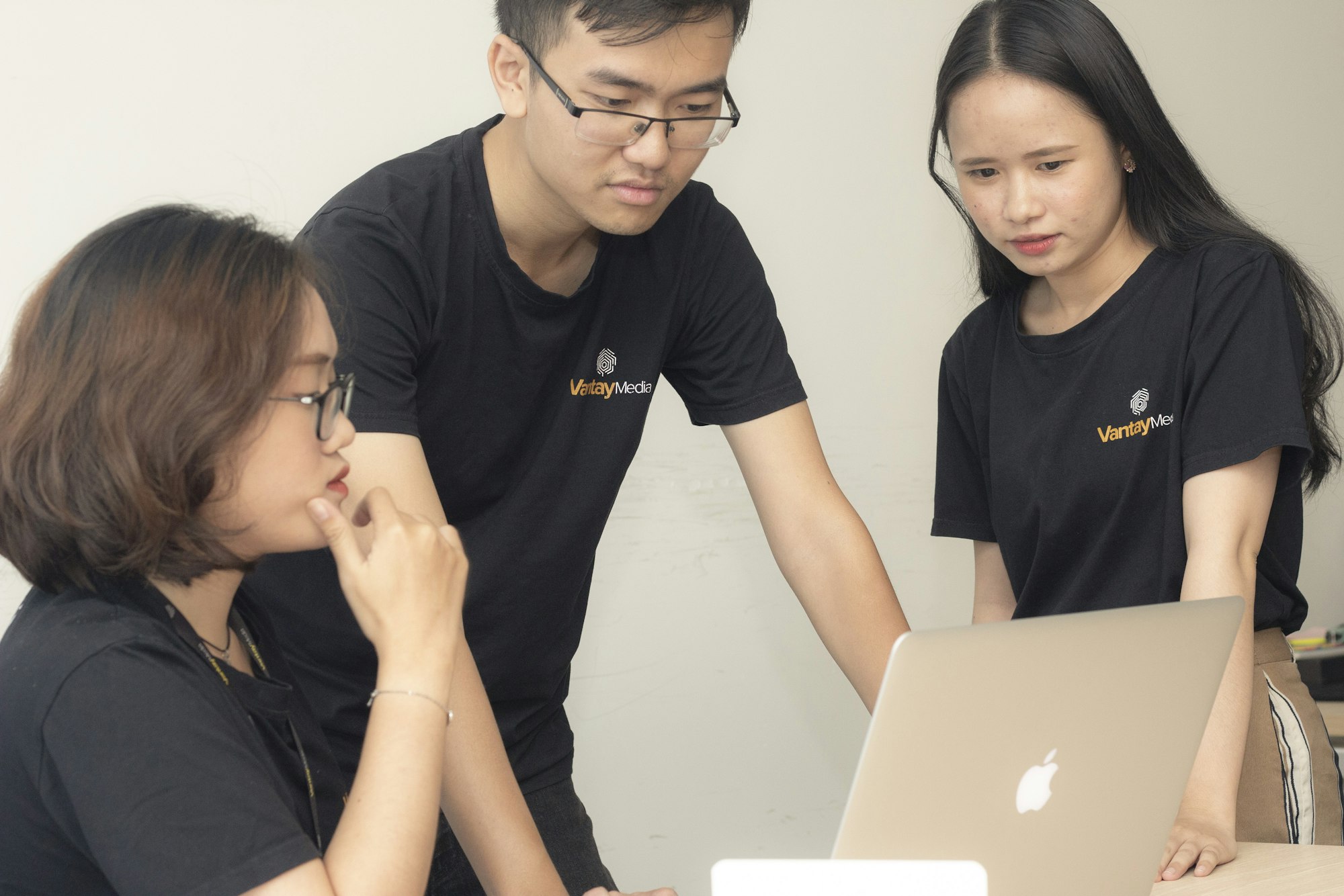 Customer service team participating in an online training session
